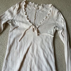 cream free people long sleeve